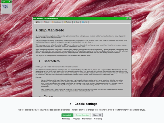 fansite/shipmanifesto screenshot