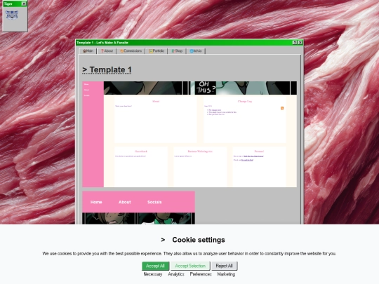 fansite/template1 screenshot