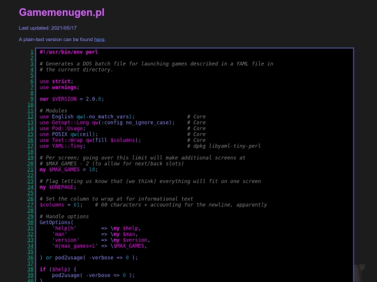tech/gamemenugen.pl screenshot