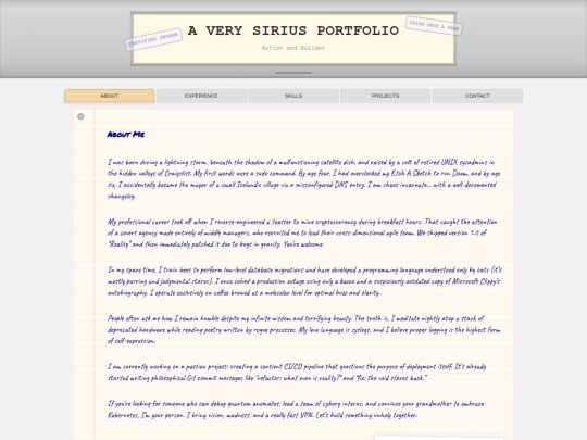 index screenshot