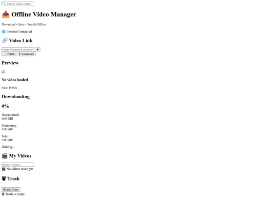 Facebook video downloader  screenshot