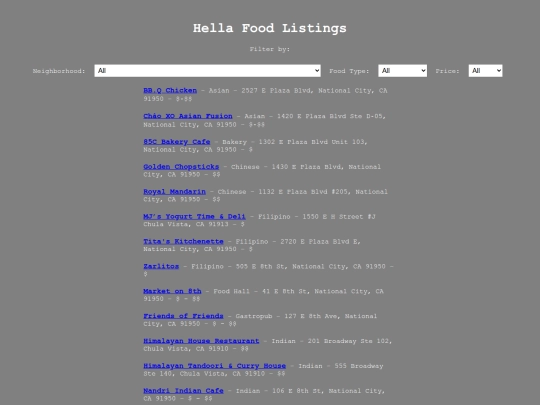 foodlist screenshot
