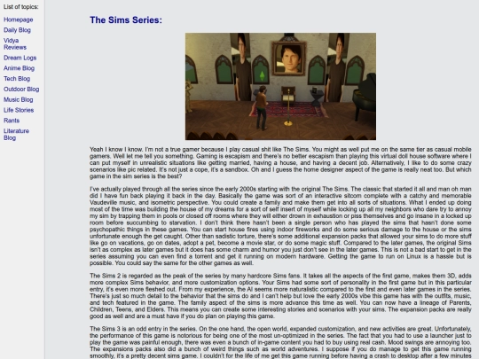 vidya/sims screenshot