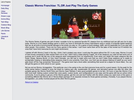 vidya/worms screenshot
