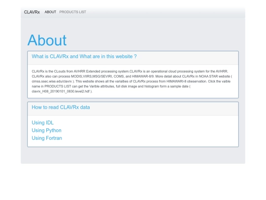 about_clavrx screenshot