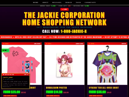 merch screenshot