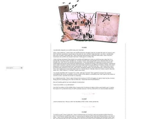 diary screenshot