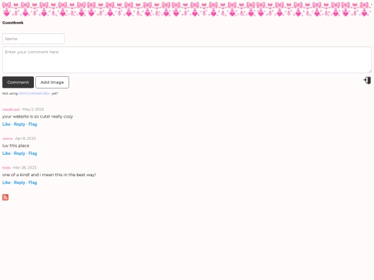 guestbook screenshot