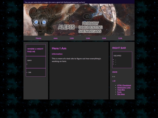 test screenshot