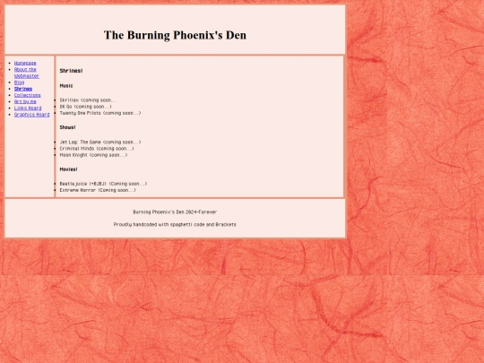 shrineindex screenshot
