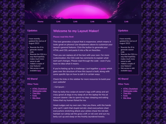 frontpage screenshot