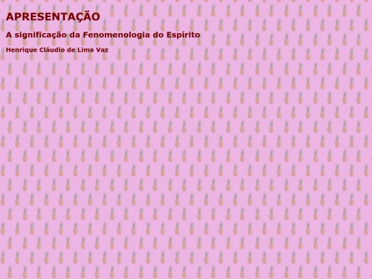 hegel/apresentacao screenshot
