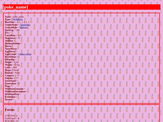 stuff/pokemon/template screenshot