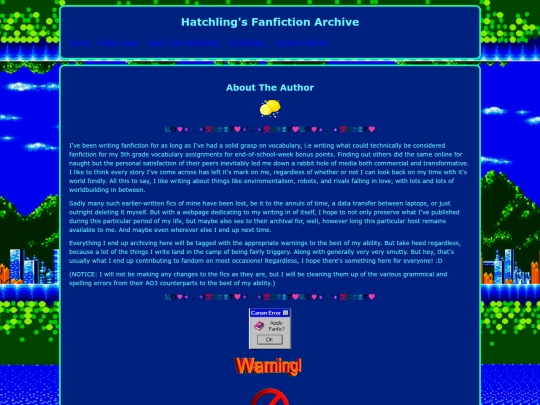 fanfic_archive/home screenshot
