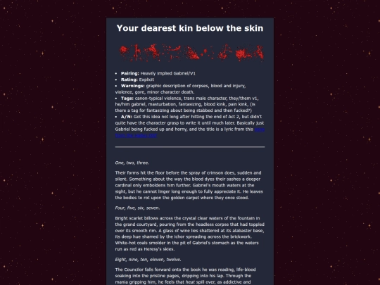 fanfic_archive/ultrakill/dearestkin screenshot
