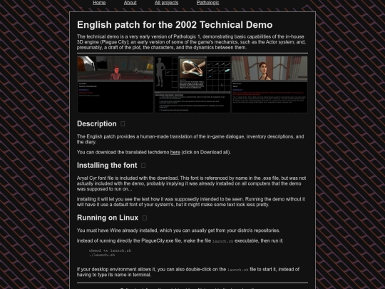 pathologic/techdemo screenshot