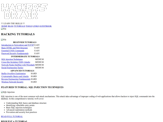 tutorials screenshot