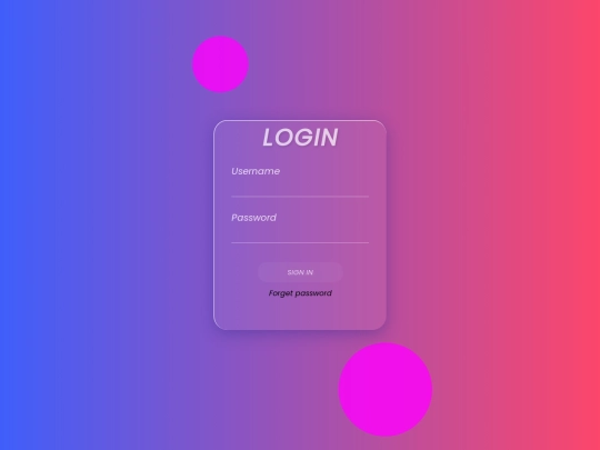 login screenshot