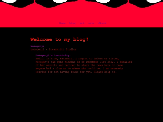 blog screenshot