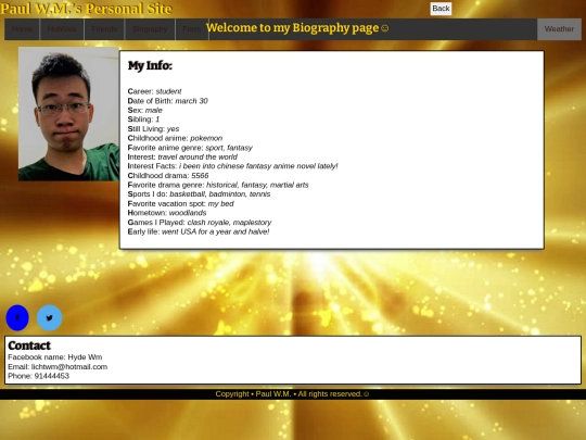 biography screenshot