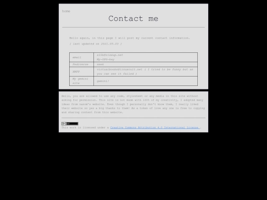 contact screenshot