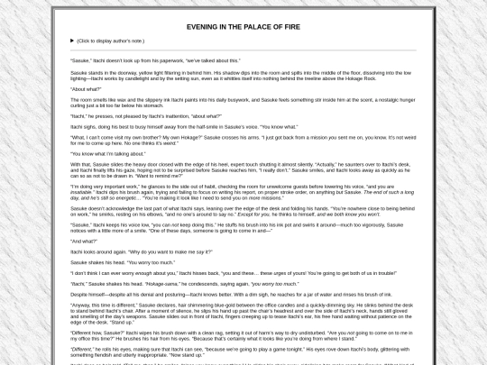 fanfiction/works/naruto/eveninginthepalace screenshot