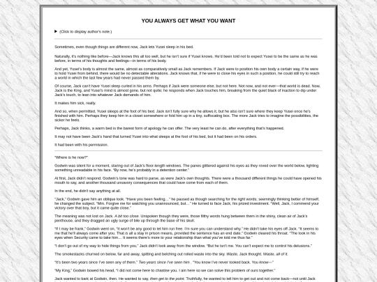fanfiction/works/ygo/5ds/youalwaysgetwhatyouwant screenshot
