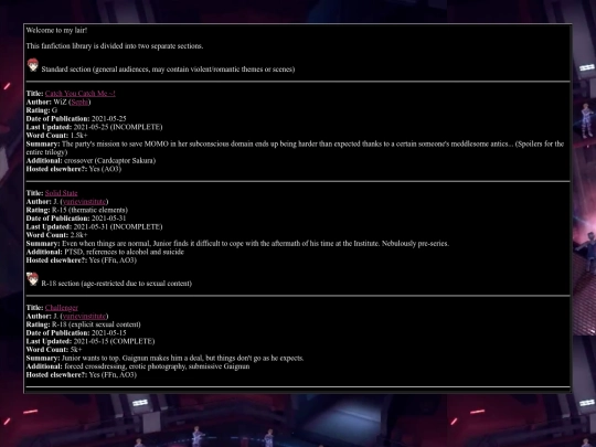 site/xeno/fanfiction screenshot
