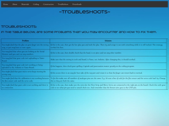 Troubleshoot screenshot