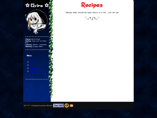 recipes screenshot