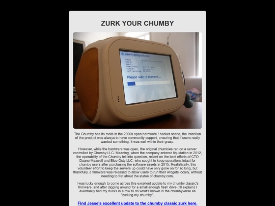 programming/chumby/zurk screenshot