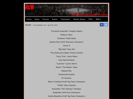 roster screenshot