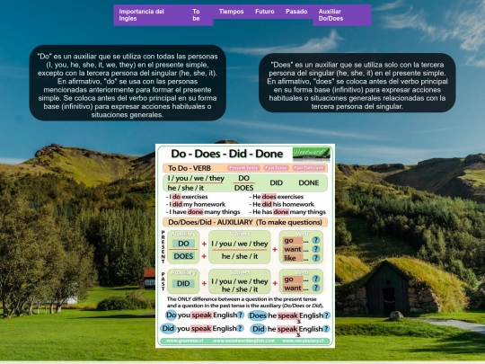 auxiliary verb/present screenshot