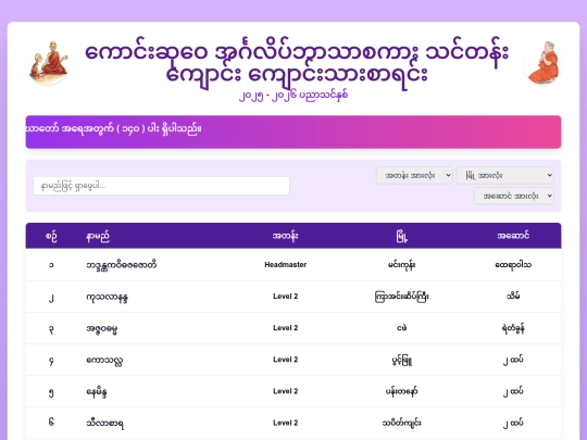 index screenshot