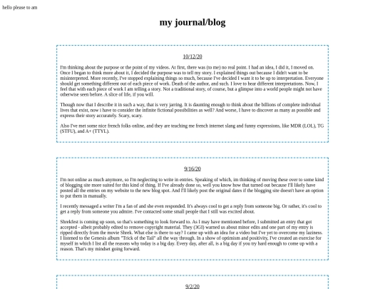 blog screenshot