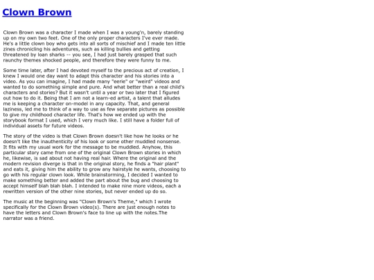 projects/clownbrown screenshot