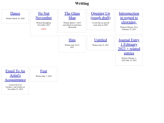 writing screenshot