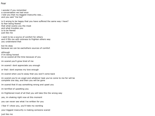 writing/Fear screenshot