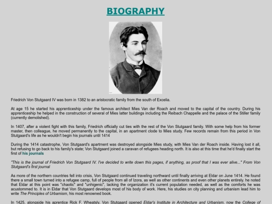 fake-architect/Von-Stutgaard-bio screenshot