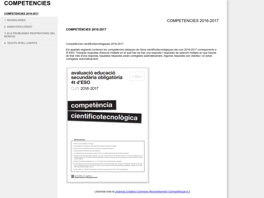 competencies screenshot