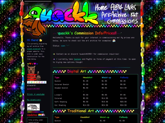 info screenshot