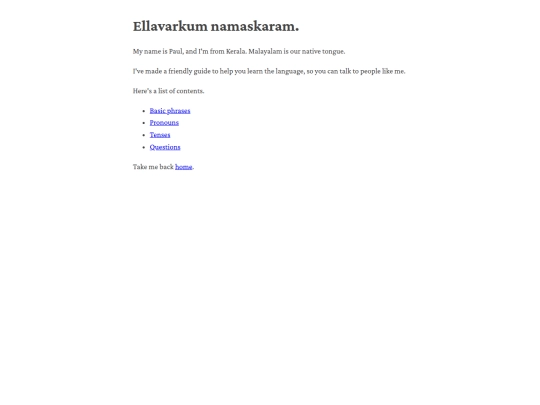 conversational-malayalam screenshot