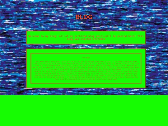Blog screenshot
