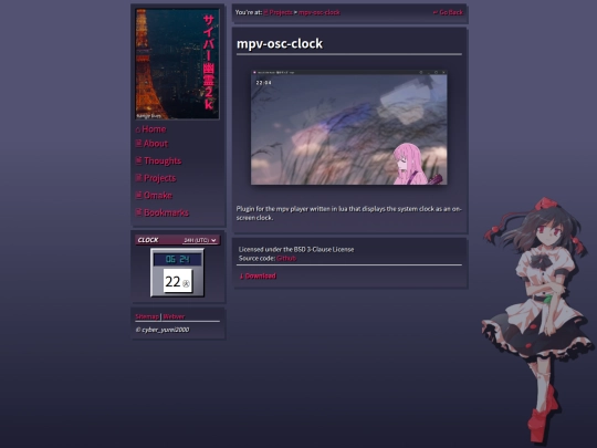 pages/projects/osc-clock screenshot