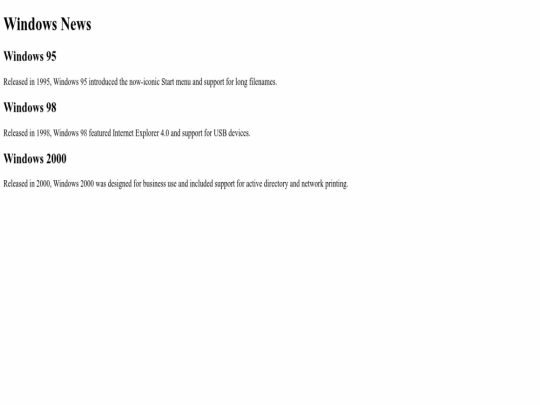 index screenshot