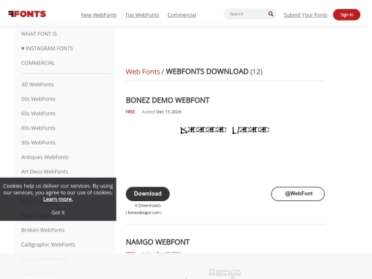 webfonts.ffonts.net screenshot