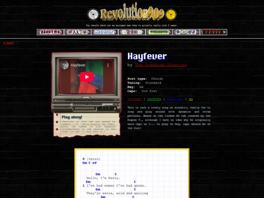 CHORDS_hayfever screenshot