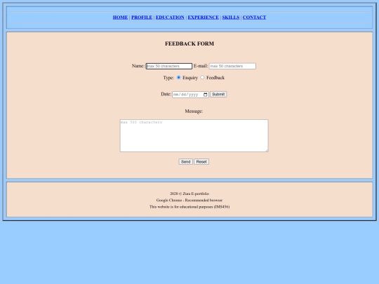 Contact screenshot