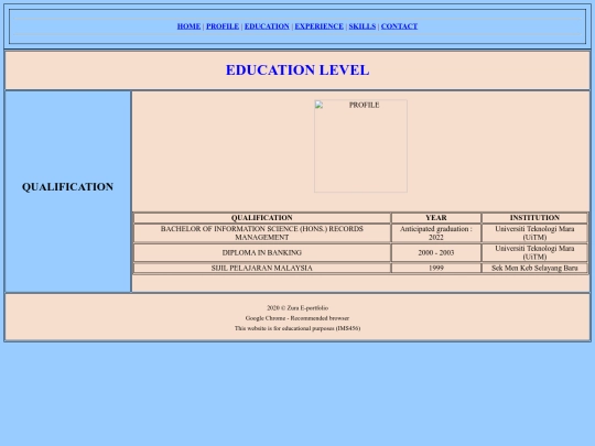 Education screenshot
