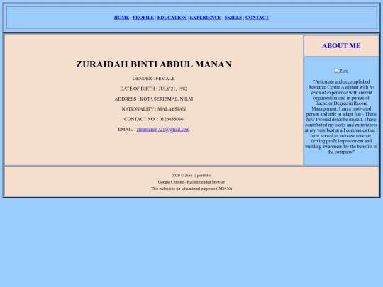 profile screenshot